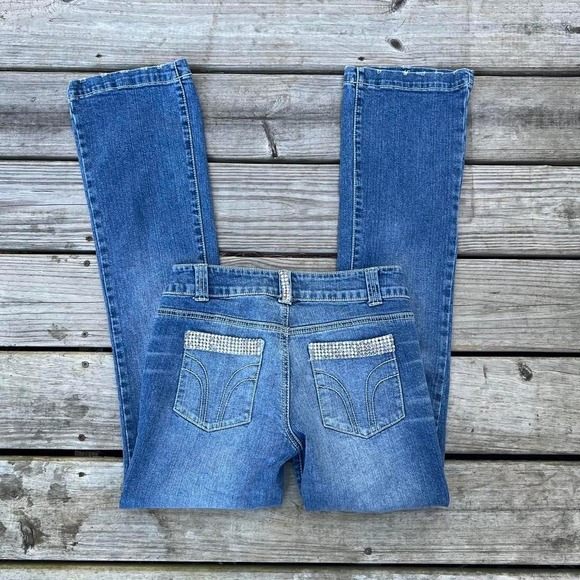 Denim - Y2K‎ Bisou Bisou Rhinestone Embellished Jeans